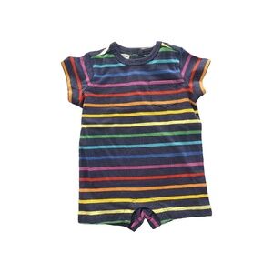 Primary Unisex Rainbow | Navy Blue Romper size: 3-6 months